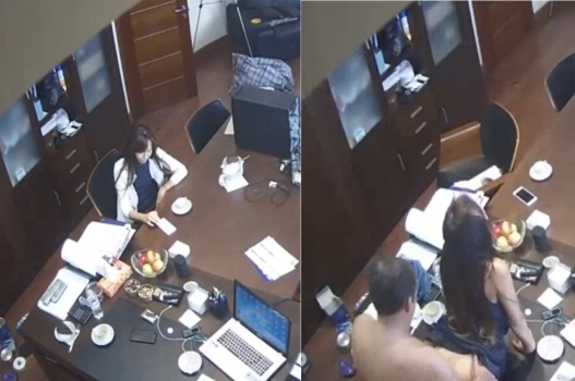 Clip thư ký bị sếp chịch rên la lộ ra