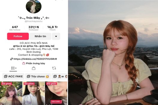 Sex Trúc Mây tiktoker 300K follow bị lộ